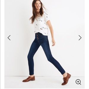 Madewell Mid Rise Skinny Jeans Petite